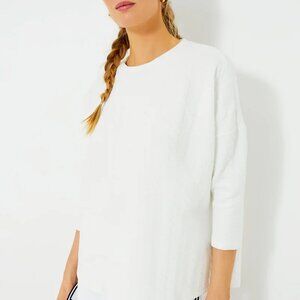 White/Cream Cable Ally Swing Sweatshirt